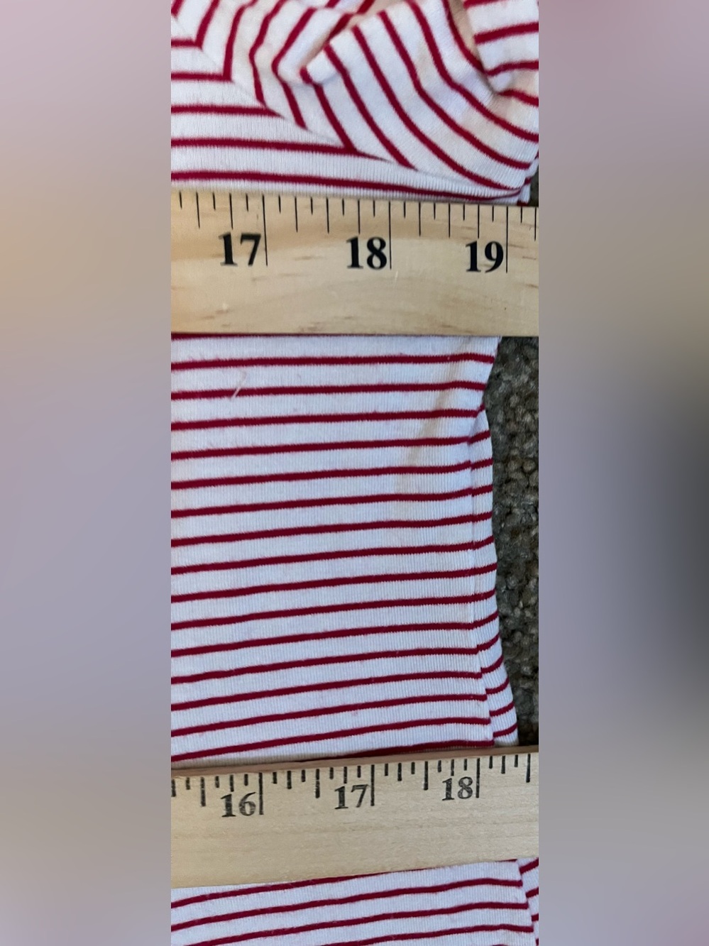 Chico’s Striped Asymmetrical 3/4 Sleeve Pocket Tunic size M - Picture 11 of 13